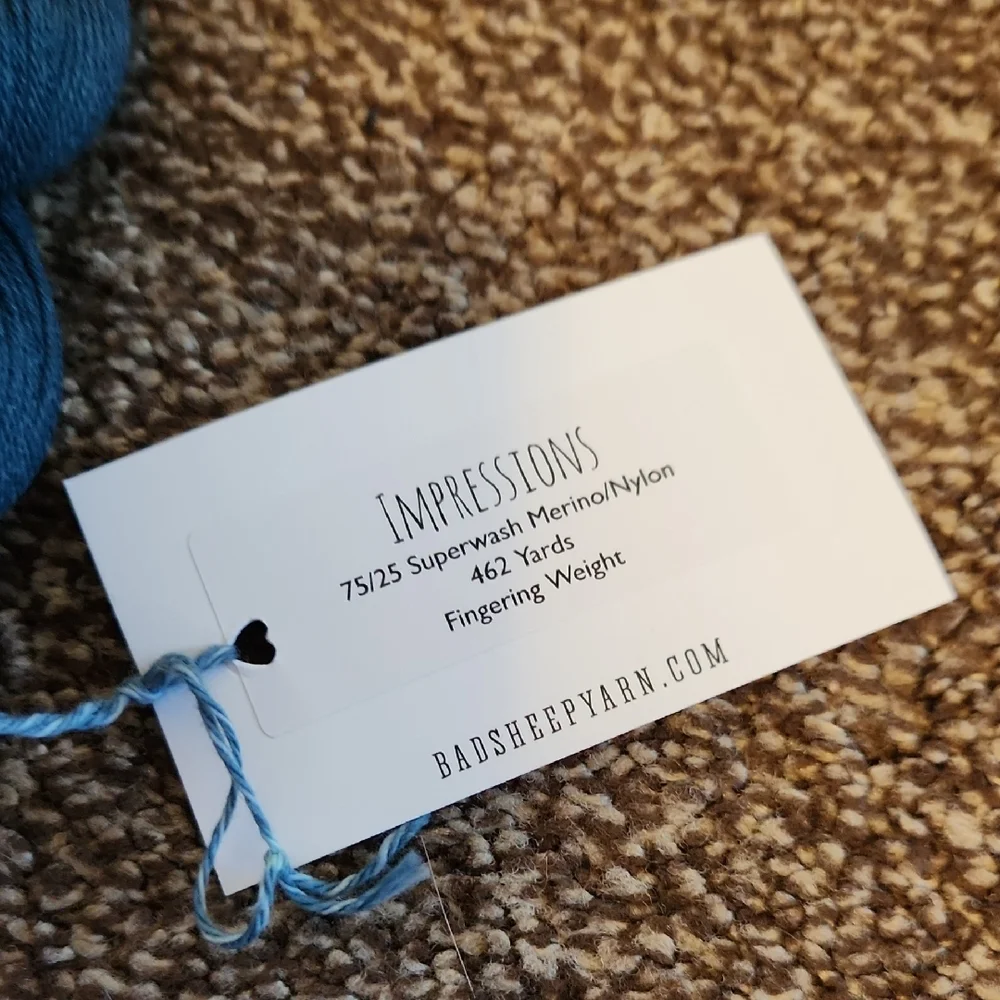 Bad Sheep Yarn in Deep Blue - Picture 2 of 2